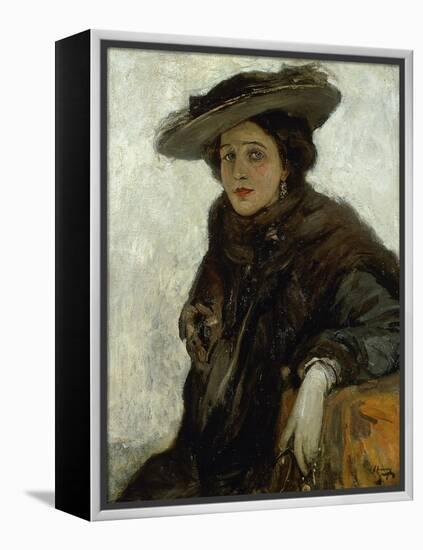 The Spanish Hat or Mrs. Gerard Chowne-Sir John Lavery-Framed Premier Image Canvas