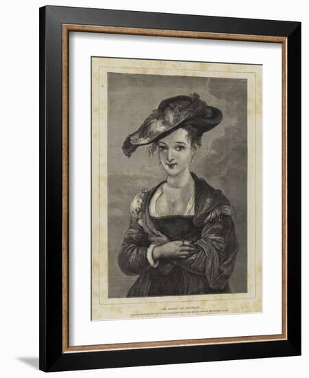 The Spanish Hat Portrait-Peter Paul Rubens-Framed Giclee Print