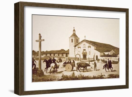 The Spanish Mission, Santa Clara de Asis, California in 1777-American School-Framed Giclee Print