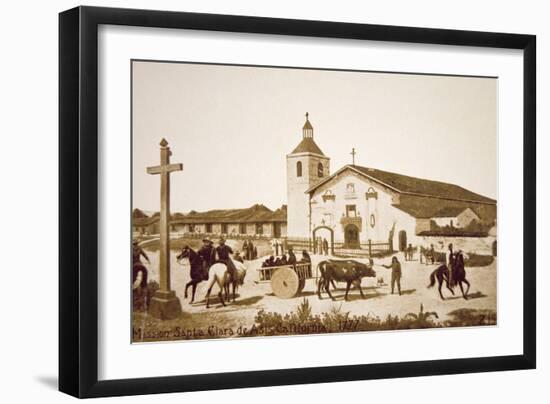 The Spanish Mission, Santa Clara de Asis, California in 1777-American School-Framed Giclee Print