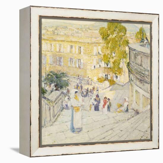 The Spanish Steps of Rome, 1897-Childe Hassam-Framed Premier Image Canvas