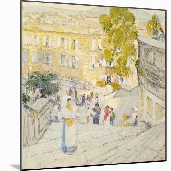 The Spanish Steps of Rome, 1897-Childe Hassam-Mounted Giclee Print