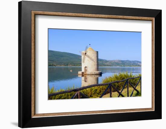 The Spanish Windmill on the Lagoon of Orbetello, Tuscany-Nico Tondini-Framed Photographic Print