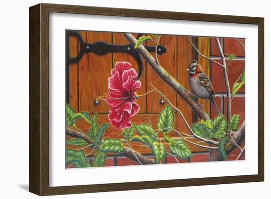 The Sparrow Who Visit Your Window-Luis Aguirre-Framed Giclee Print