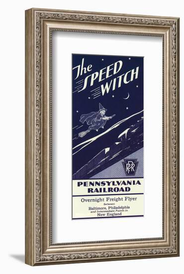 The Speed Witch-null-Framed Art Print