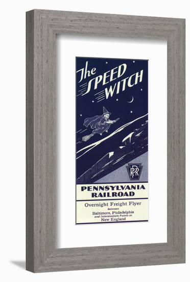 The Speed Witch-null-Framed Art Print
