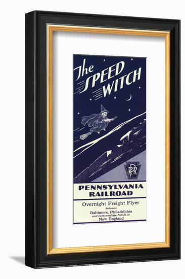 The Speed Witch-null-Framed Art Print