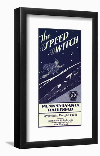 The Speed Witch-null-Framed Art Print