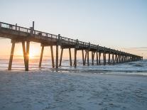 Sunrise at the Pier in Pensacola-The Speedy Butterfly-Framed Premier Image Canvas