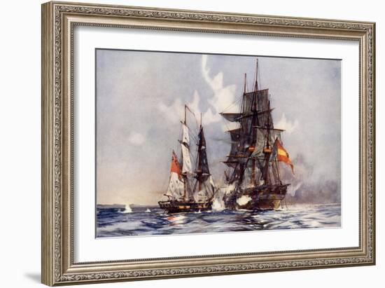 The "Speedy" Capturing the "Gamo"-Charles Edward Dixon-Framed Giclee Print