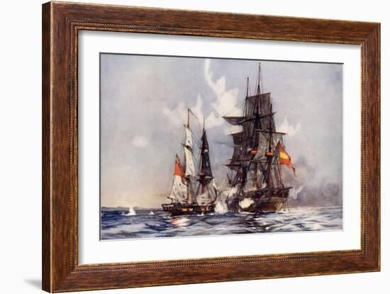 The "Speedy" Capturing the "Gamo"-Charles Edward Dixon-Framed Giclee Print