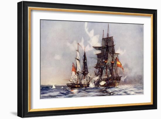 The "Speedy" Capturing the "Gamo"-Charles Edward Dixon-Framed Giclee Print