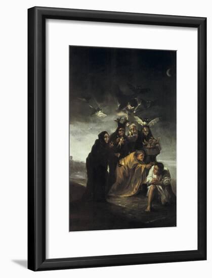 The Spell or the Witches-Francisco de Goya-Framed Art Print