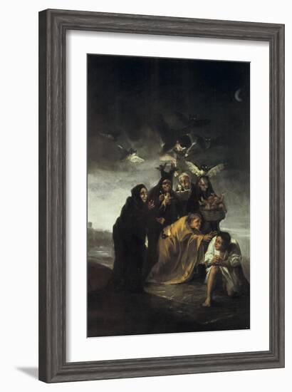 The Spell or the Witches-Francisco de Goya-Framed Art Print