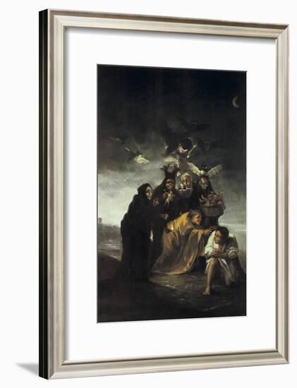 The Spell or the Witches-Francisco de Goya-Framed Art Print