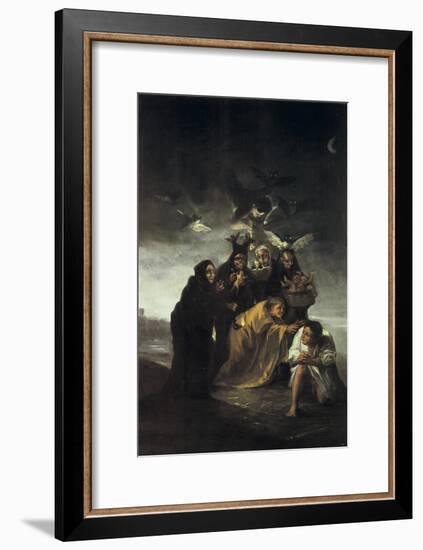 The Spell or the Witches-Francisco de Goya-Framed Art Print