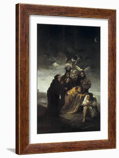 The Spell or the Witches-Francisco de Goya-Framed Art Print