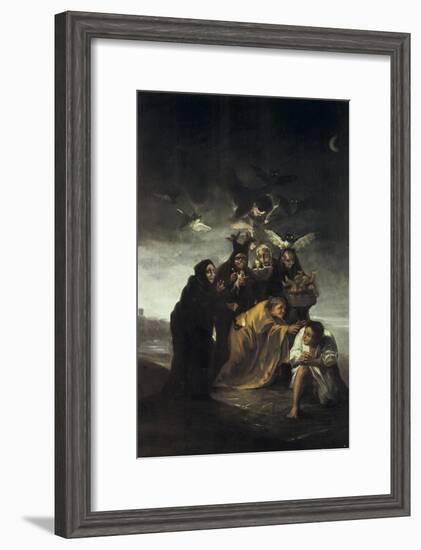 The Spell or the Witches-Francisco de Goya-Framed Art Print