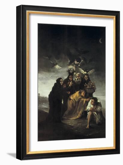 The Spell or the Witches-Francisco de Goya-Framed Art Print