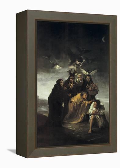 The Spell or the Witches-Francisco de Goya-Framed Stretched Canvas