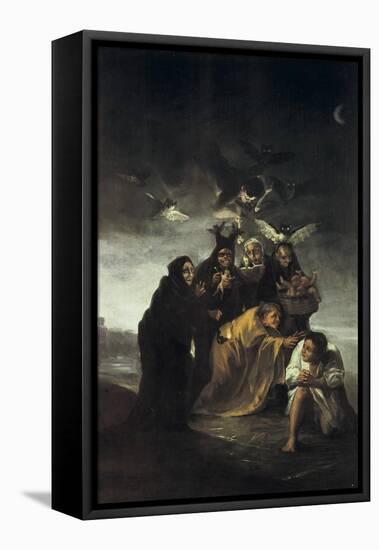 The Spell or the Witches-Francisco de Goya-Framed Stretched Canvas