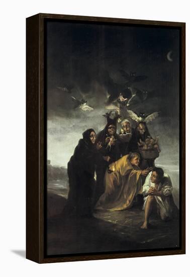 The Spell or the Witches-Francisco de Goya-Framed Stretched Canvas