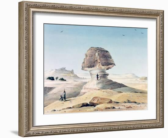 The Sphinx, 19th Century-Emile Prisse d'Avennes-Framed Giclee Print