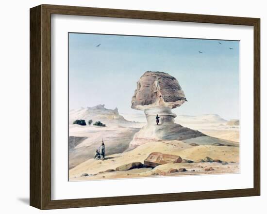 The Sphinx, 19th Century-Emile Prisse d'Avennes-Framed Giclee Print
