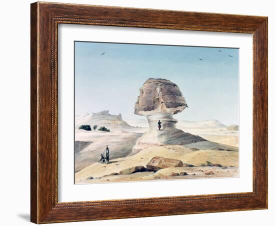 The Sphinx, 19th Century-Emile Prisse d'Avennes-Framed Giclee Print