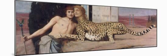 The Sphinx (Also: the Arts, Or: the Tenderness), 1896-Fernand Khnopff-Mounted Giclee Print