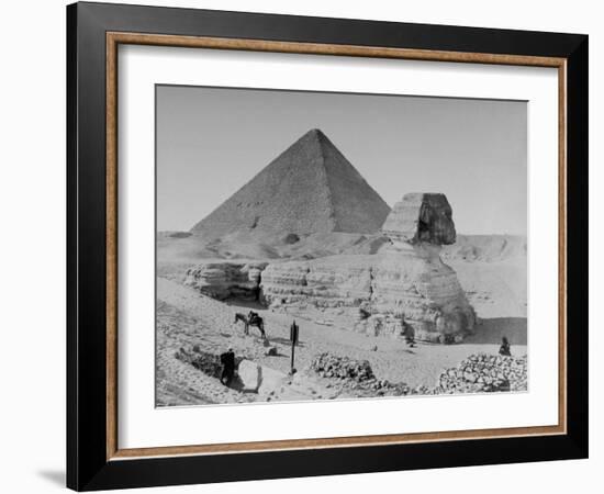 The Sphinx and Pyramid-null-Framed Photographic Print