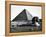 The Sphinx and the Pyramid of Cheops Standing in the Desert-null-Framed Premier Image Canvas