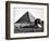 The Sphinx and the Pyramid of Cheops Standing in the Desert-null-Framed Photographic Print