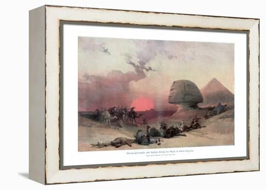 The Sphinx at Giza, Egypt, 1840S-David Roberts-Framed Premier Image Canvas
