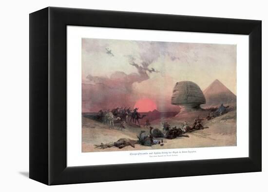 The Sphinx at Giza, Egypt, 1840S-David Roberts-Framed Premier Image Canvas