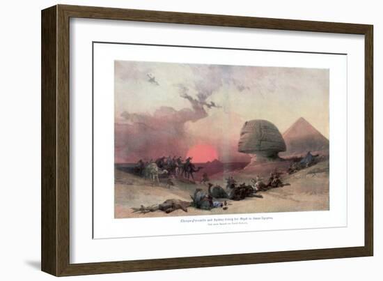 The Sphinx at Giza, Egypt, 1840S-David Roberts-Framed Giclee Print