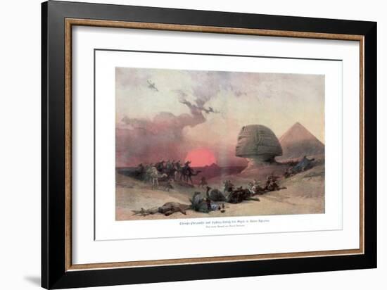 The Sphinx at Giza, Egypt, 1840S-David Roberts-Framed Giclee Print