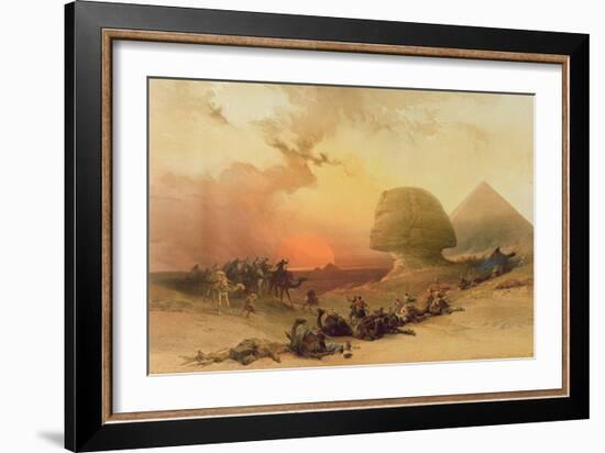 The Sphinx at Giza-David Roberts-Framed Giclee Print