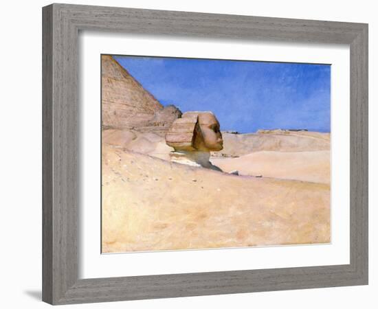 The Sphinx at Midday in Summer, C.1885 (Oil on Board)-William Blake Richmond-Framed Giclee Print