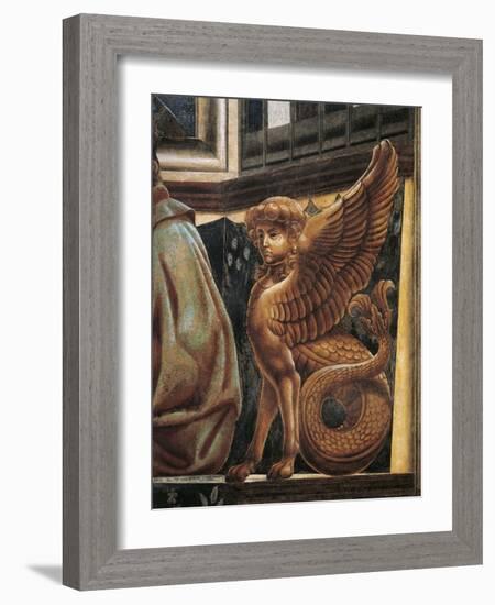 The Sphinx, Detail from the Last Supper, 1450-Andrea Del Castagno-Framed Giclee Print