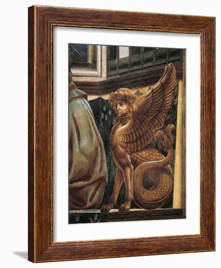 The Sphinx, Detail from the Last Supper, 1450-Andrea Del Castagno-Framed Giclee Print