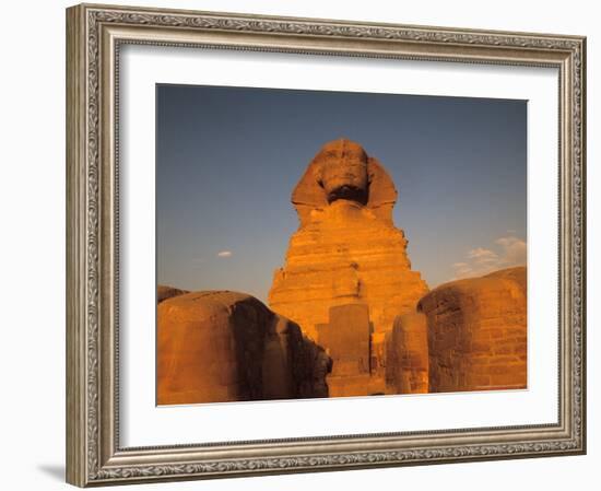 The Sphinx, Dream Stele, Giza, Egypt-Kenneth Garrett-Framed Photographic Print