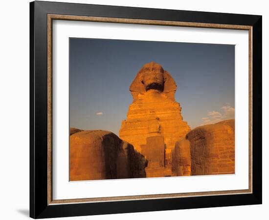 The Sphinx, Dream Stele, Giza, Egypt-Kenneth Garrett-Framed Photographic Print