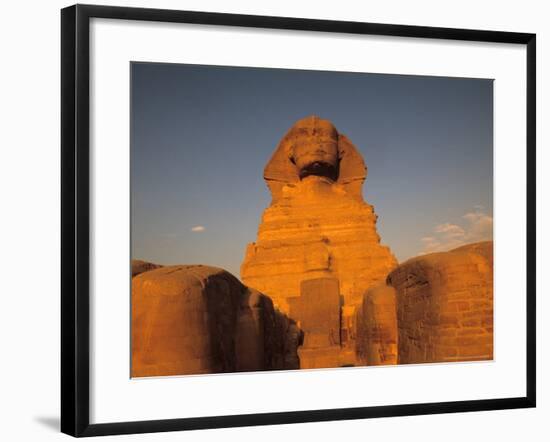 The Sphinx, Dream Stele, Giza, Egypt-Kenneth Garrett-Framed Photographic Print