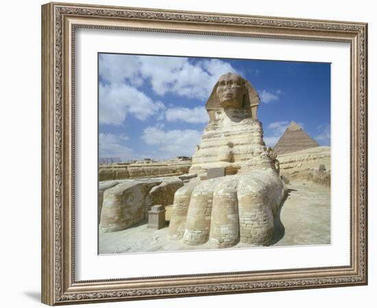 The Sphinx, Giza, Unesco World Heritage Site, Cairo, Egypt, North Africa, Africa-Adam Woolfitt-Framed Photographic Print