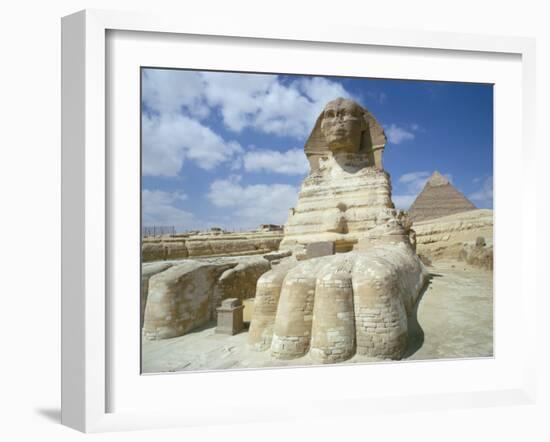 The Sphinx, Giza, Unesco World Heritage Site, Cairo, Egypt, North Africa, Africa-Adam Woolfitt-Framed Photographic Print