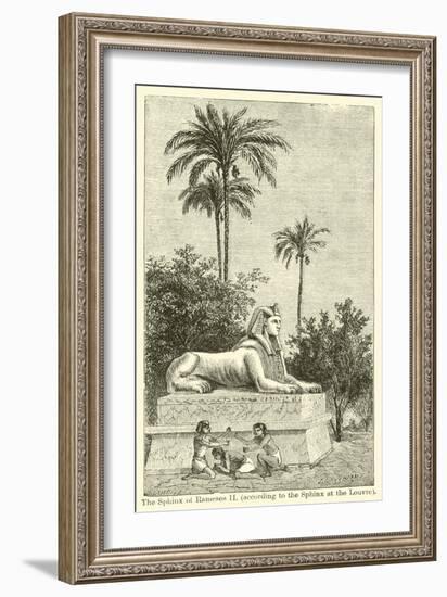 The Sphinx of Rameses Ii, According to the Sphinx at the Louvre-null-Framed Giclee Print