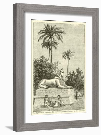 The Sphinx of Rameses Ii, According to the Sphinx at the Louvre-null-Framed Giclee Print