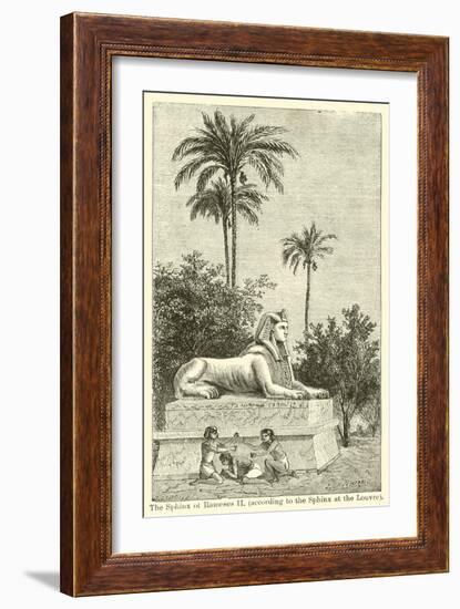 The Sphinx of Rameses Ii, According to the Sphinx at the Louvre-null-Framed Giclee Print