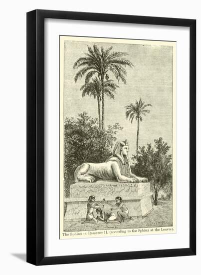 The Sphinx of Rameses Ii, According to the Sphinx at the Louvre-null-Framed Giclee Print